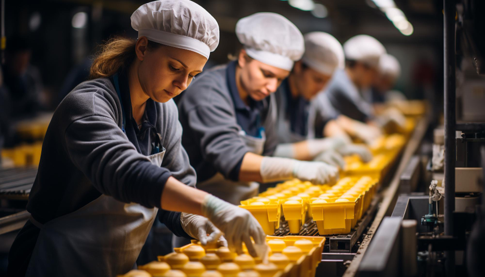 Women working in plant